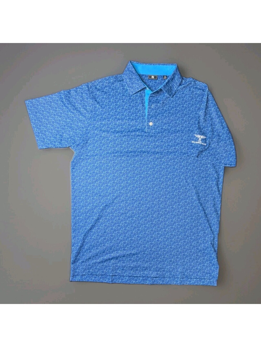 Footjoy Golf Polo Blue Medium Ooltewah Club